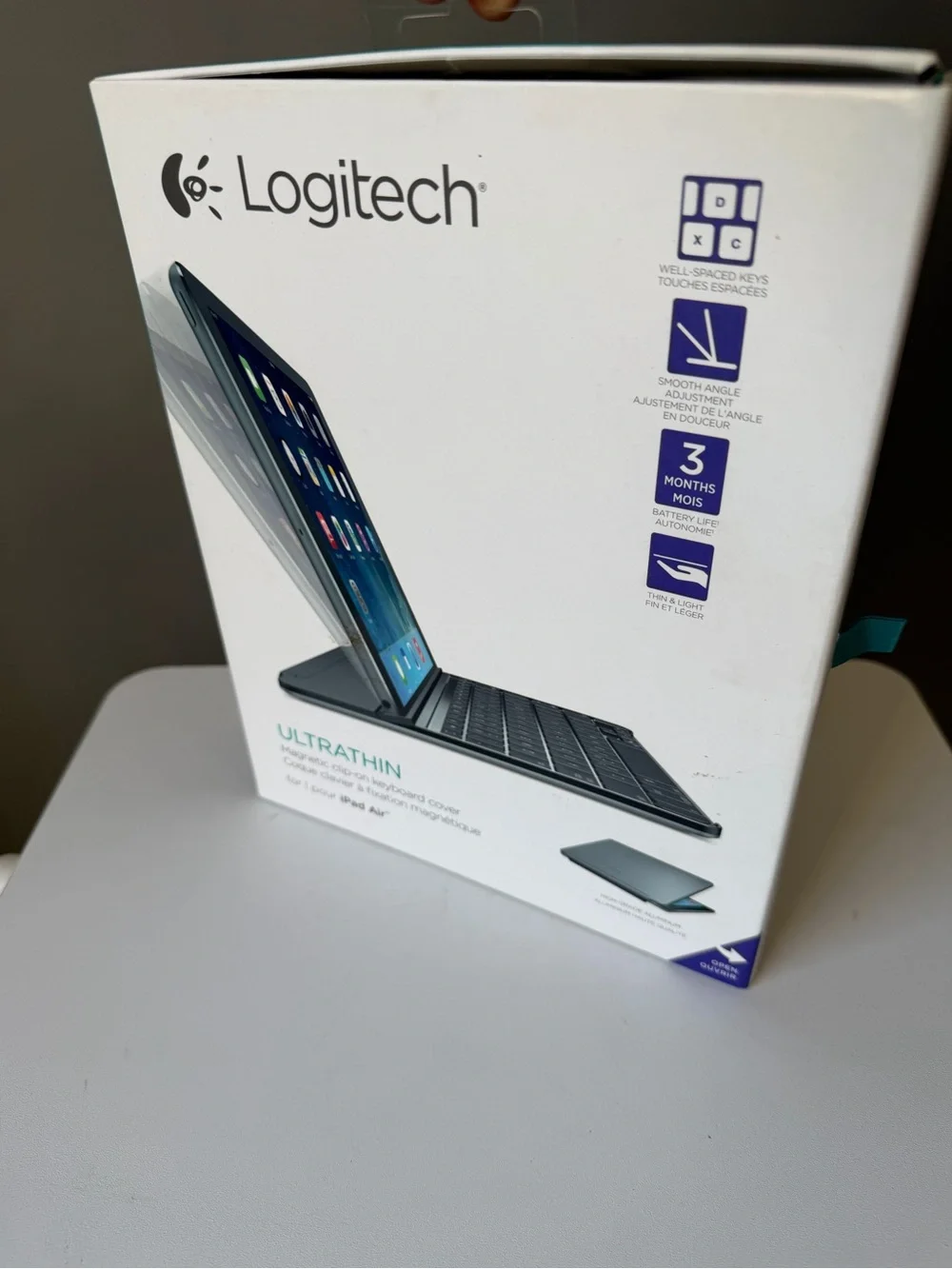 iPad keyboard Logitech Black Bluetooth Tablet Keyboard case